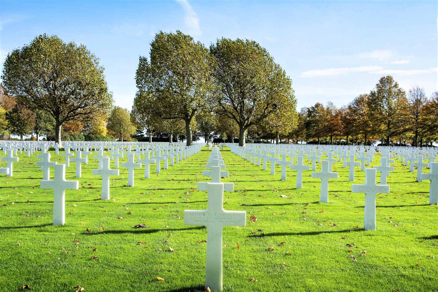 Военное кладбище в США
